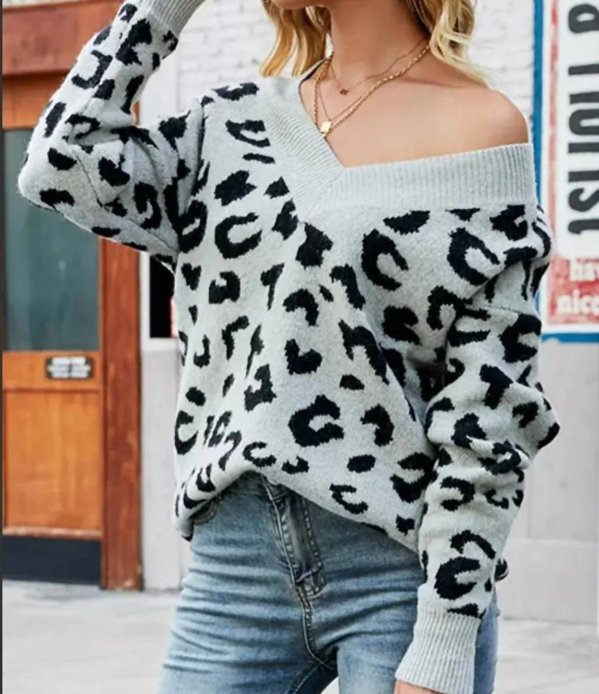 Leopard me Sweater All Day
