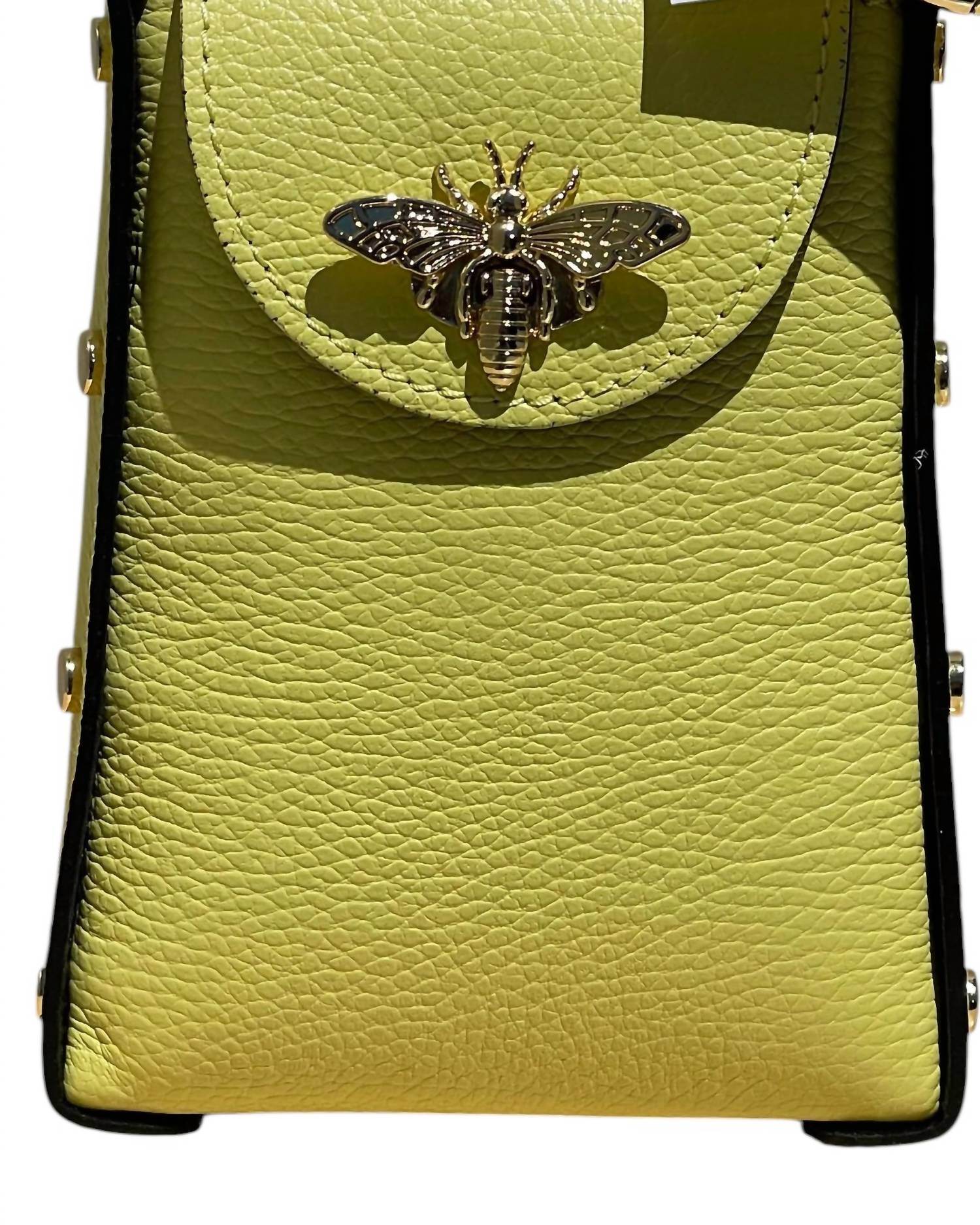 Jijou Capri - Women's Bumblebee Leather Cellphone Case Bag - Rack Hunt -