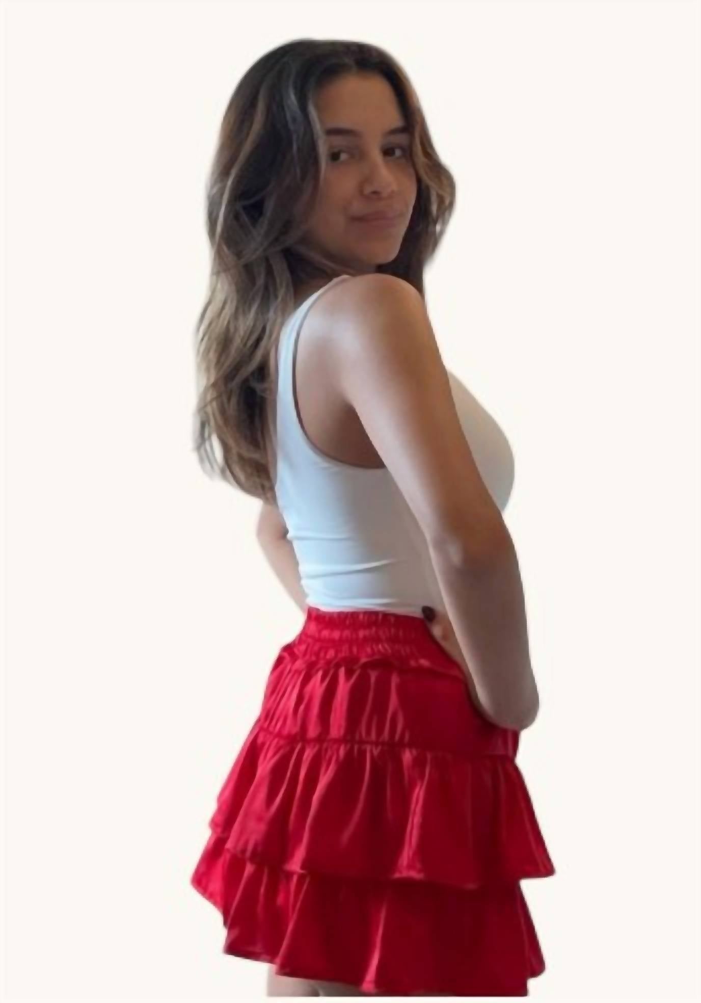 Drawstring Waist Skorts