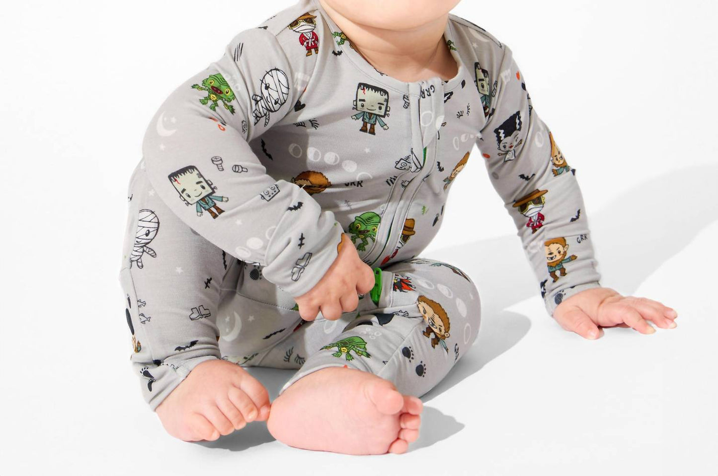 Little Monsters Bamboo Convertible Footie