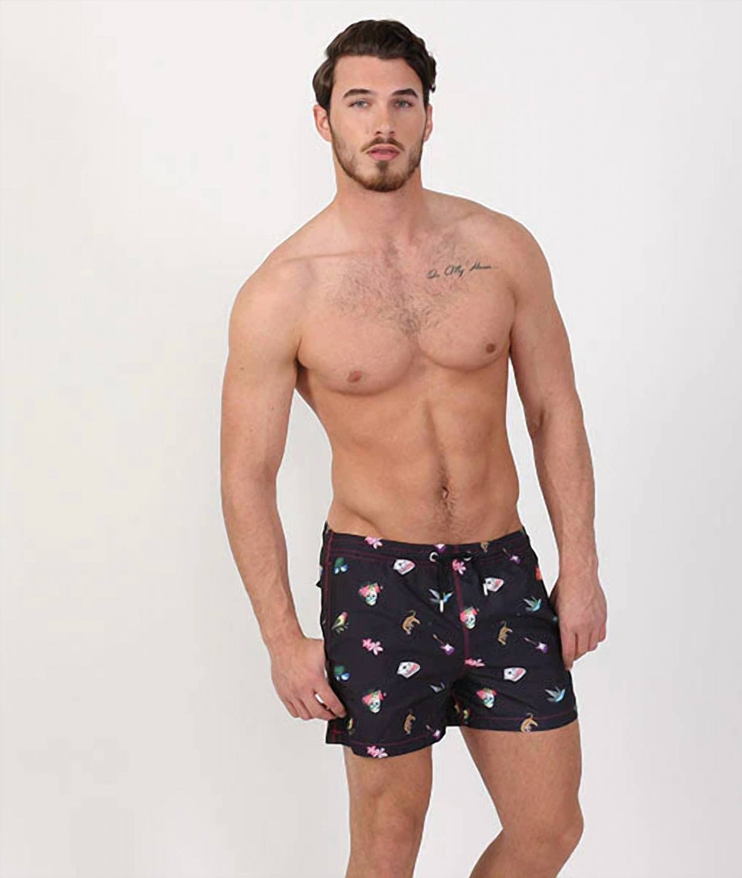 Urban Jungle Print Swim Trunks