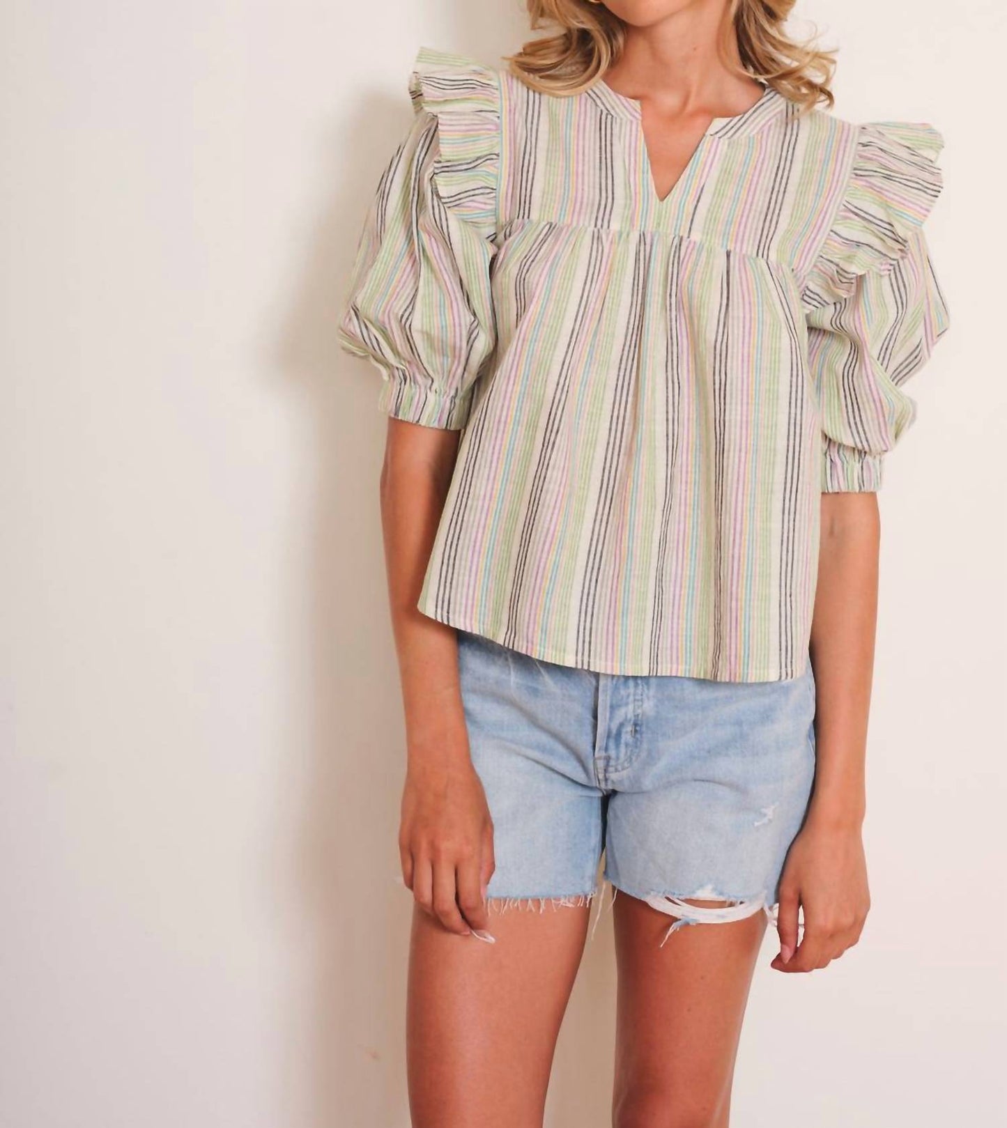 Janice 3/4 Sleeves Top