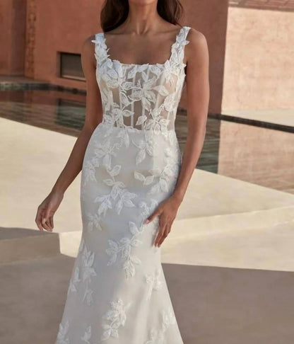 Beaded Lace & Tulle Wedding Dress