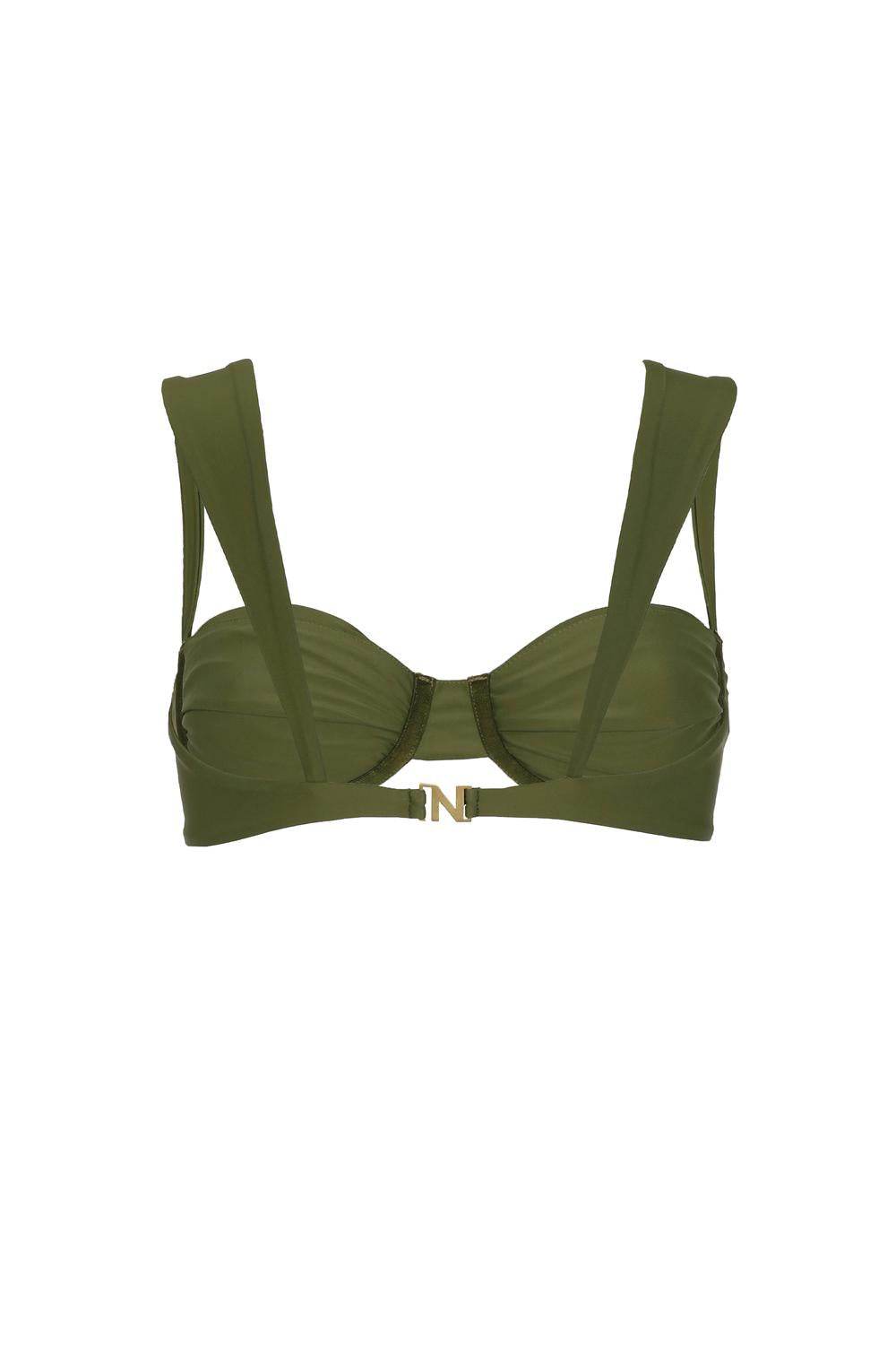 Nelblu - Travesia Pleated Bikini Top - Rack Hunt -