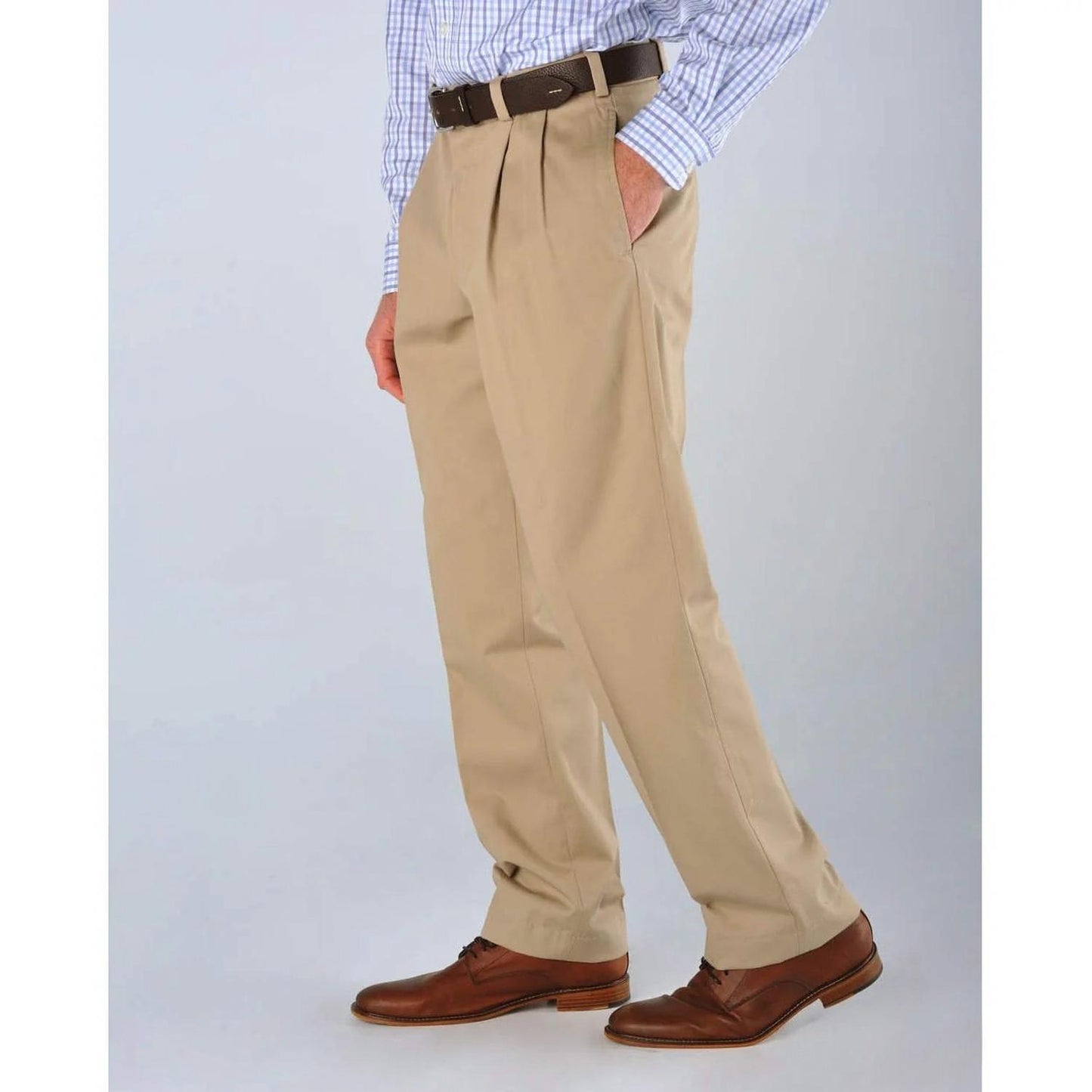 Men's Pleated Classic Fit Vintage Twills Pants