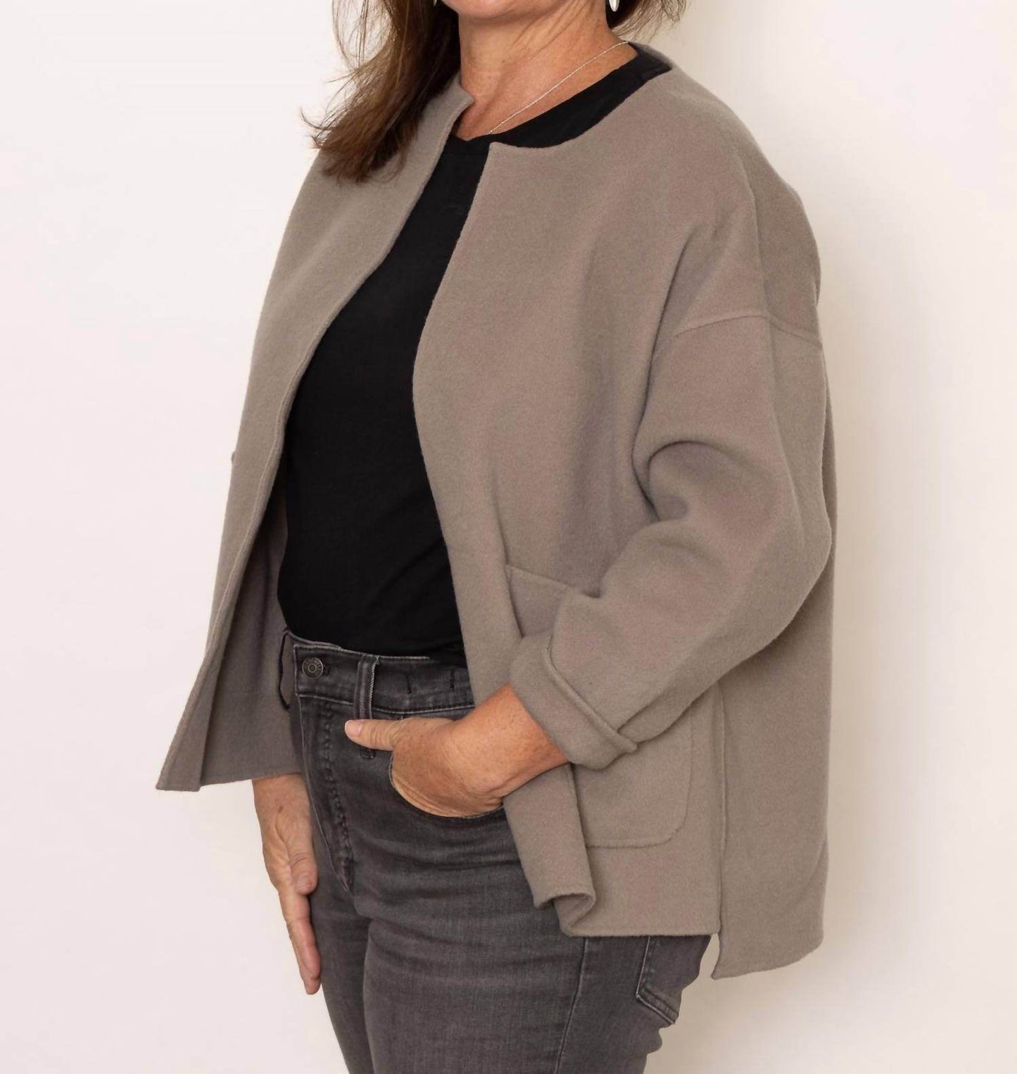 Evam Eva - 3/4 Sleeve Short Coat - Rack Hunt -