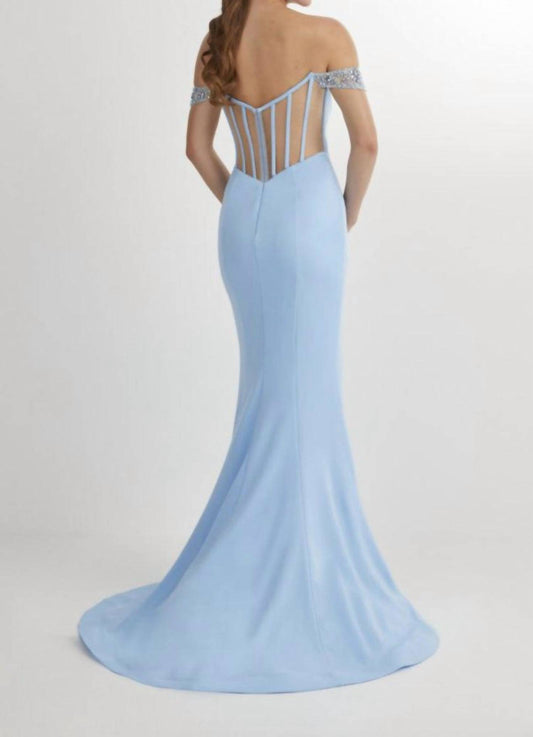 Off Shoulder Corset Back Gown