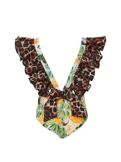 Lia Sahara - Girl's Ruffled One Piece Swimsuit - Rack Hunt