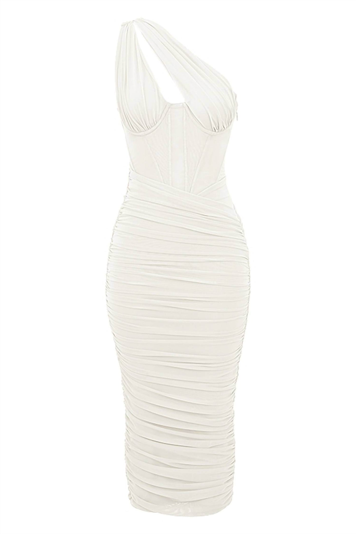House of CB - Valentina Asymmetric Cutout Midi Dress - Rack Hunt