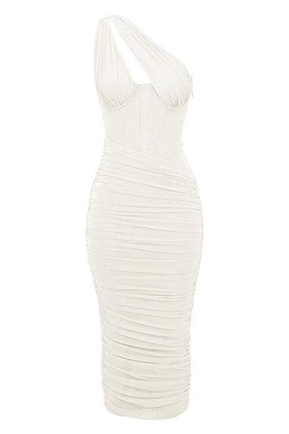 House of CB - Valentina Asymmetric Cutout Midi Dress - Rack Hunt