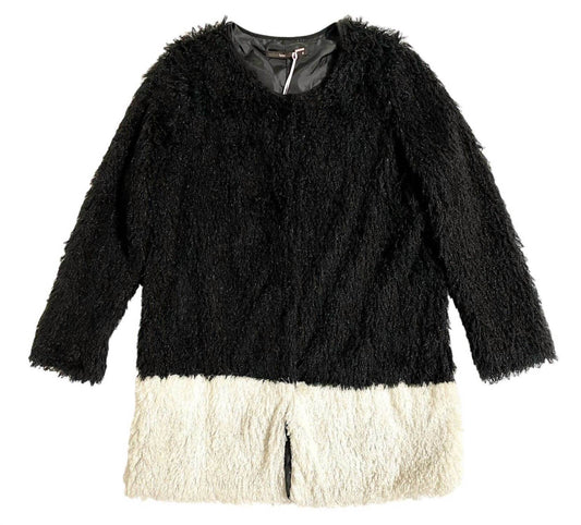 Hazel - Women's Faux Fur Two Tone Jacket - Rack Hunt -