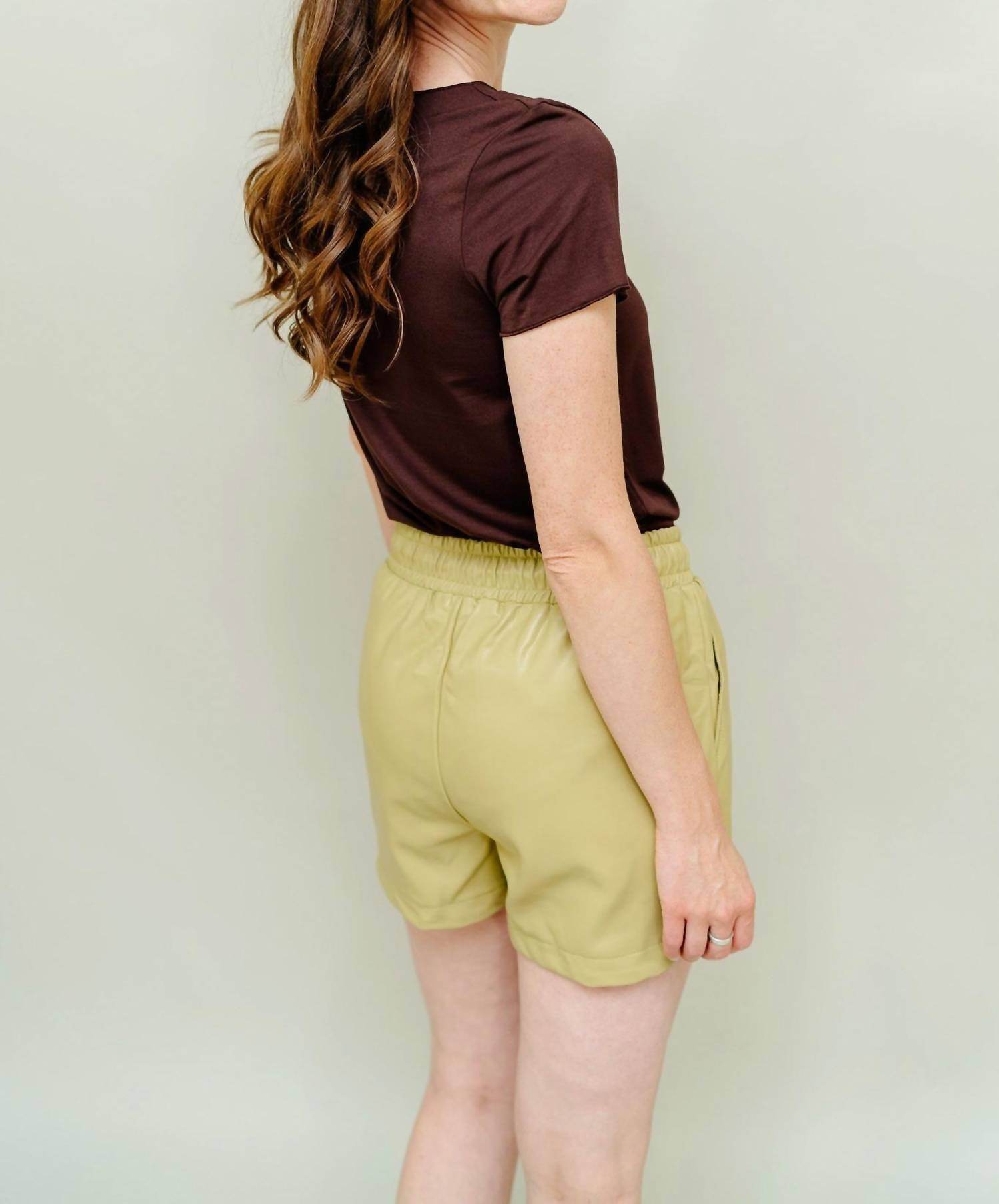 CRST - Lindsay Faux Leather Shorts - Rack Hunt -