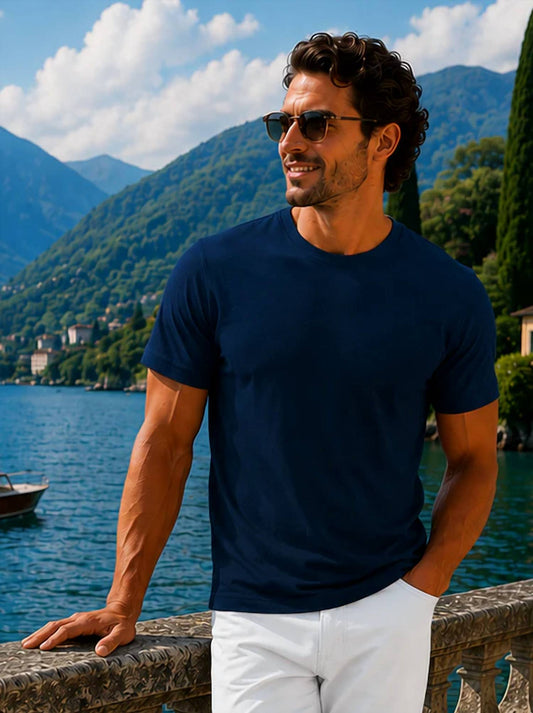 Luxury Crew Neck Pima Cotton T-Shirt