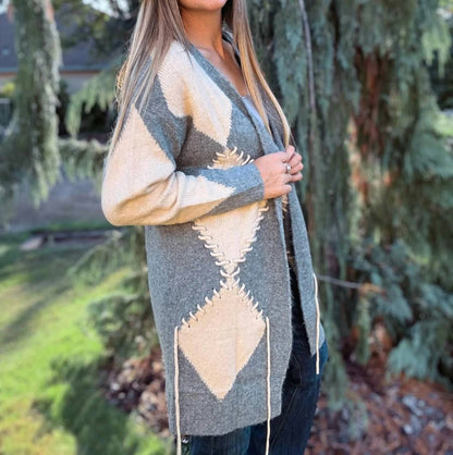 Diamond knit Cardigan