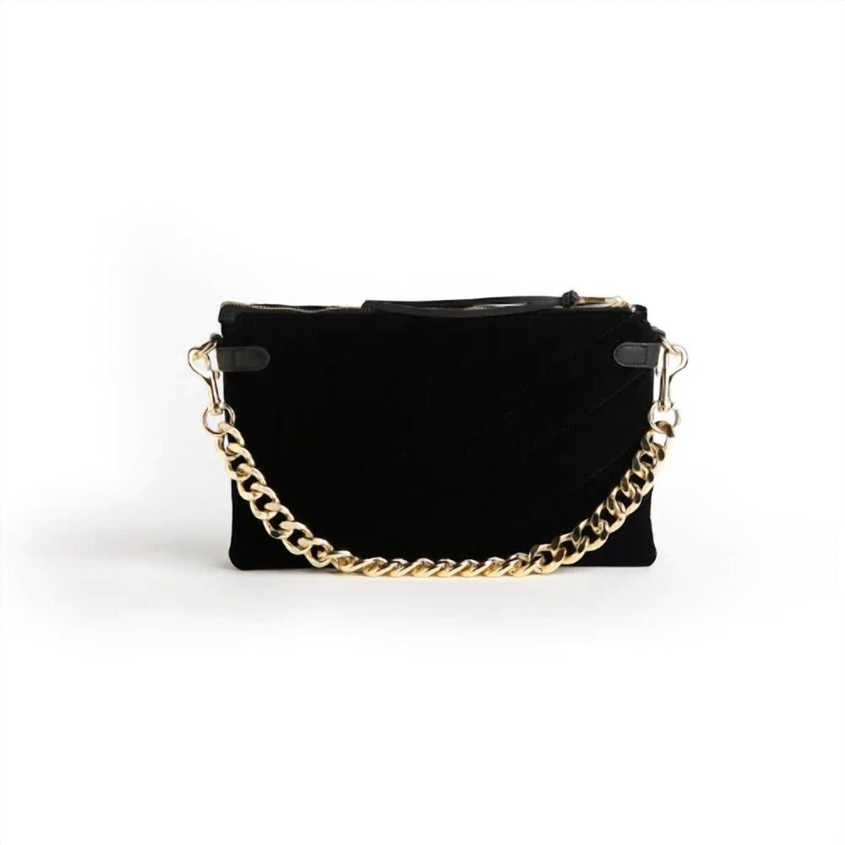 Women's Velvet Envelope Bag With Chain