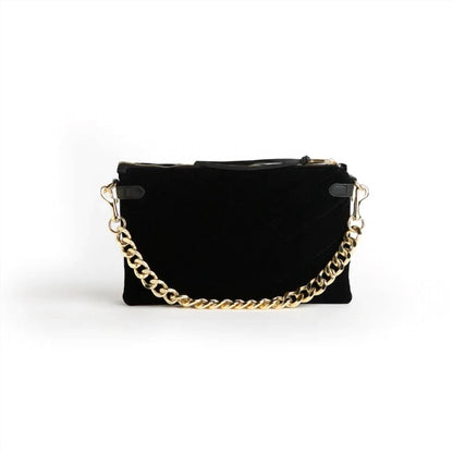 Women's Velvet Envelope Bag With Chain