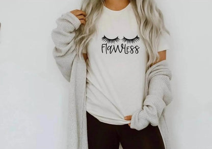 Tultex Apparel - Flawless Eyelash Graphic T-shirt - Rack Hunt