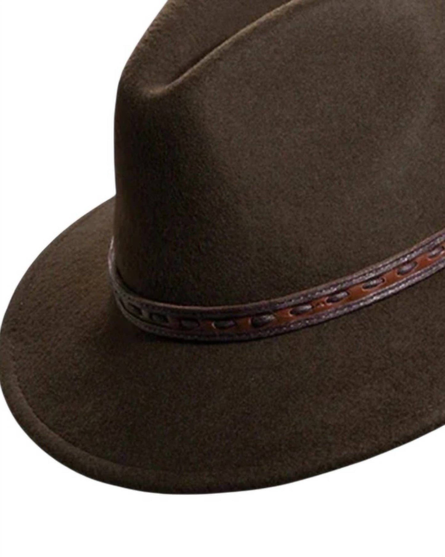 Women's Safari With Leather Crushable Hat