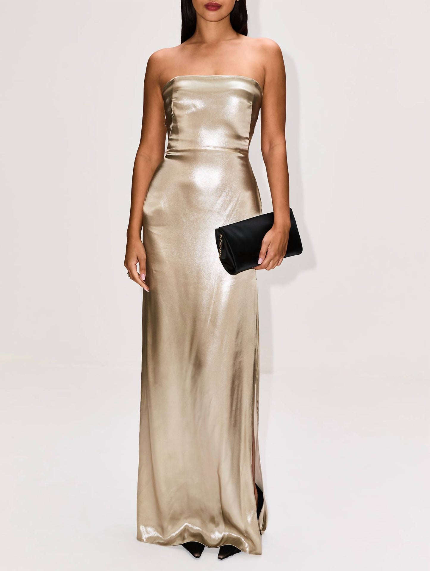 Laminated Bandeau Dress