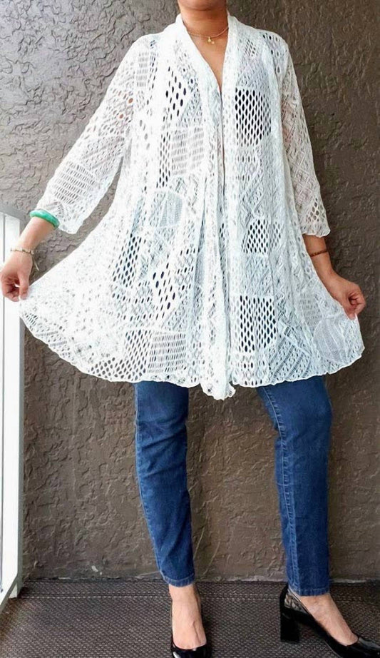 Women's Crochet Cover Up Top