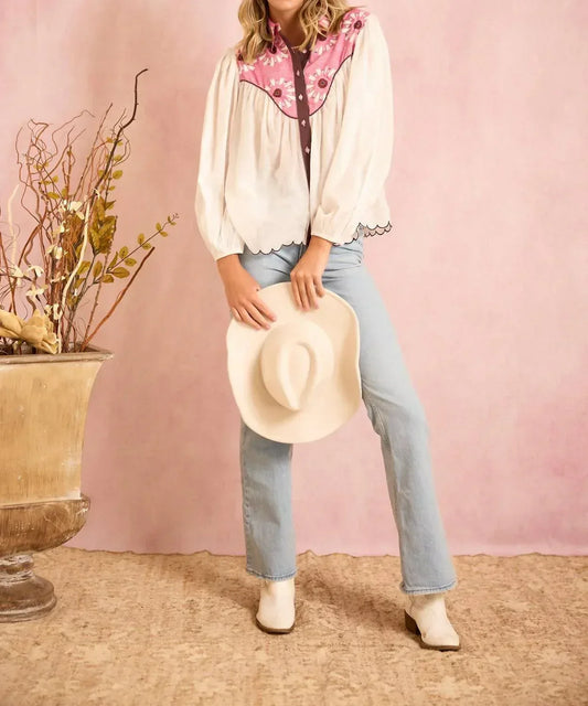 BROOKS AVENUE - Western Long Sleeve Blouse - Rack Hunt