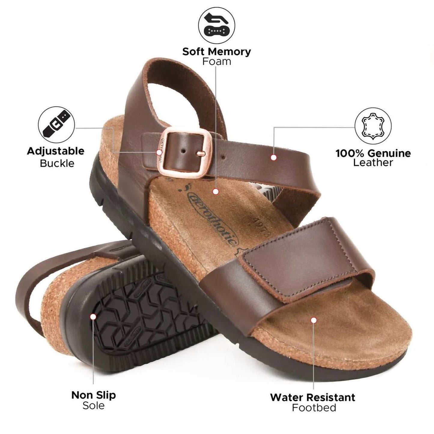 Women's Tori Casual Non-slip Comfy Platform Sandals