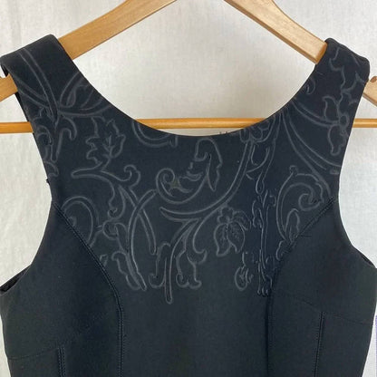 Floral Laser Cut Neoprene Mini Dress