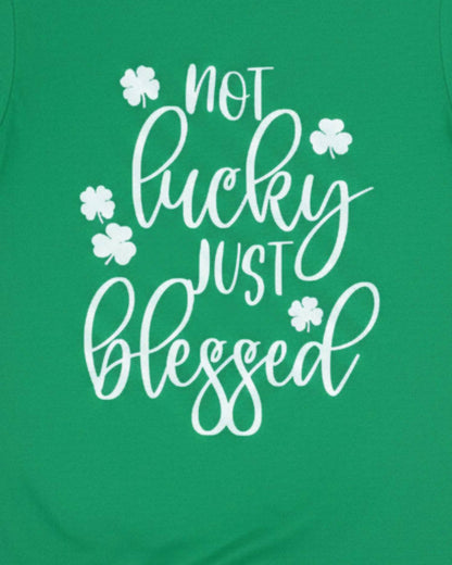 Women's Not Lucky Just Blessed Canvas Tee