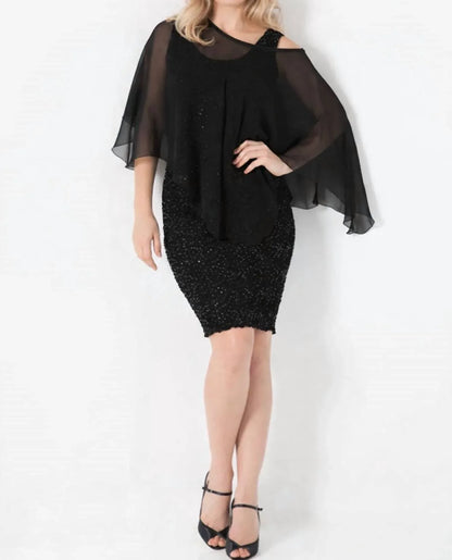 Sara Mique - Silk Pucker Body-con Tank Dress With Matching Silk Plisse Float - Rack Hunt