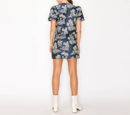 Toile Jacquard Pattern Top