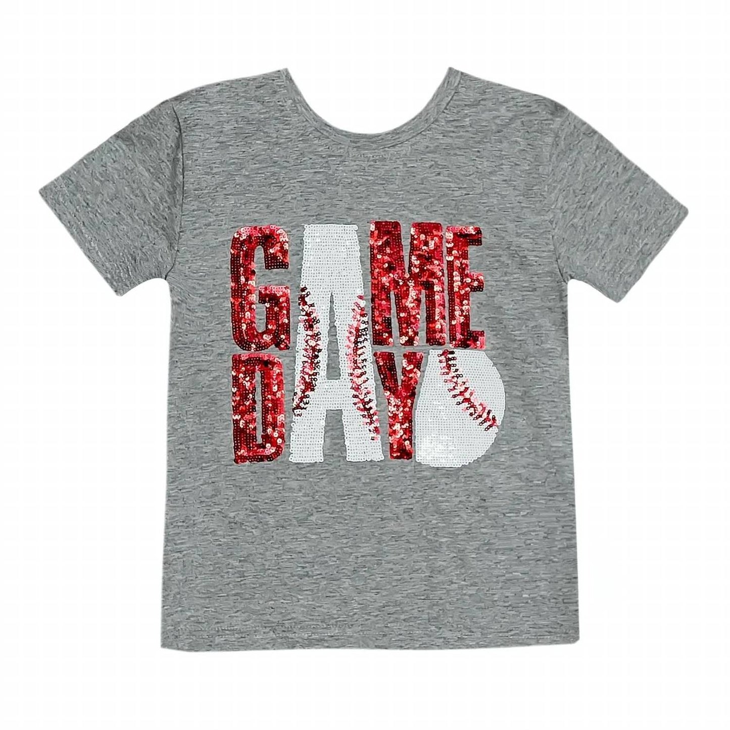 Girl's Sequin Baseball Tee