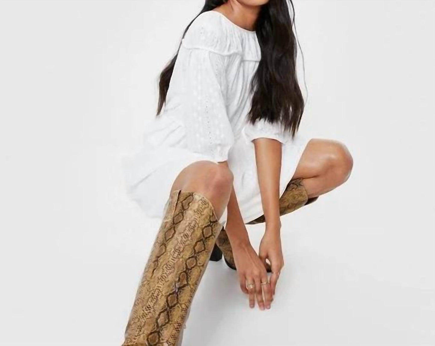 Nasty Gal - Broderie Tie Back Mini Dress - Rack Hunt