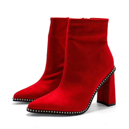 Women's Layneef Studded Block Heel Bootie