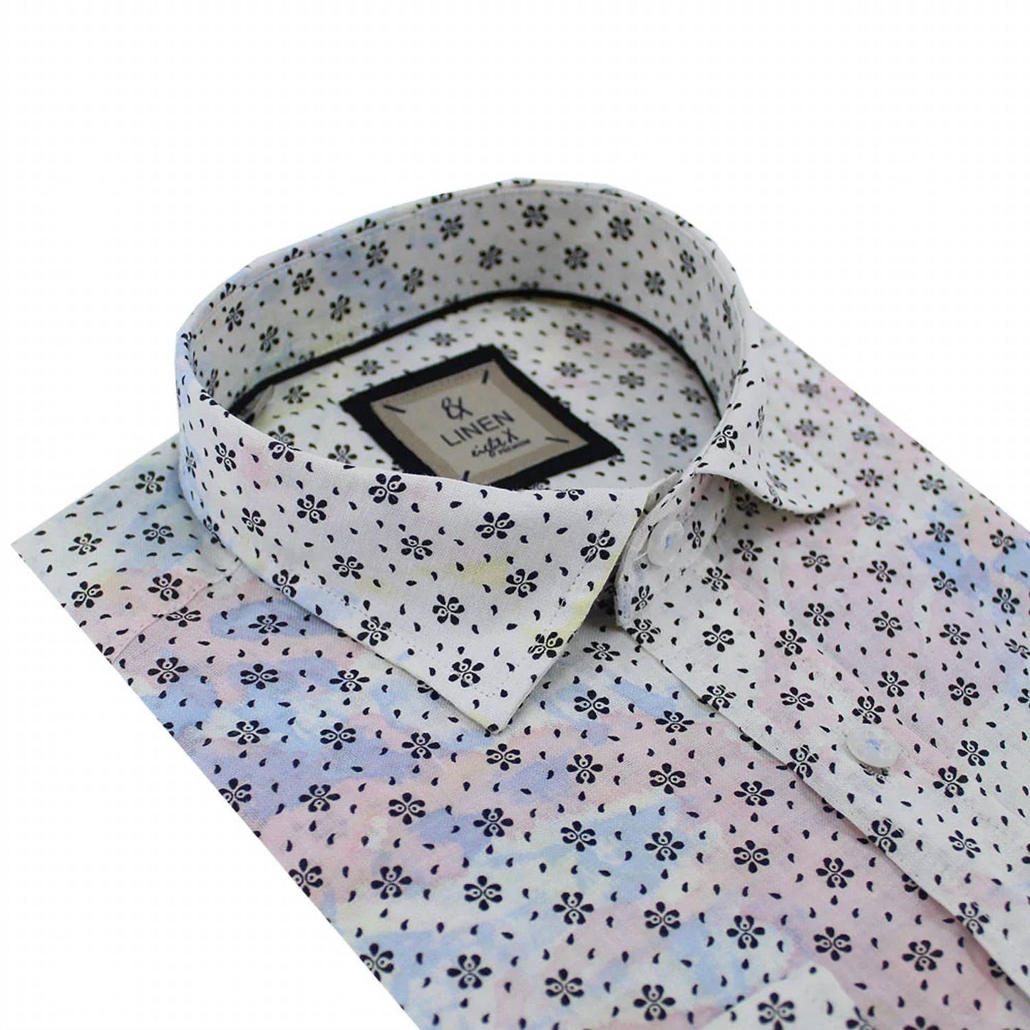 Floral Print Linen Shirt