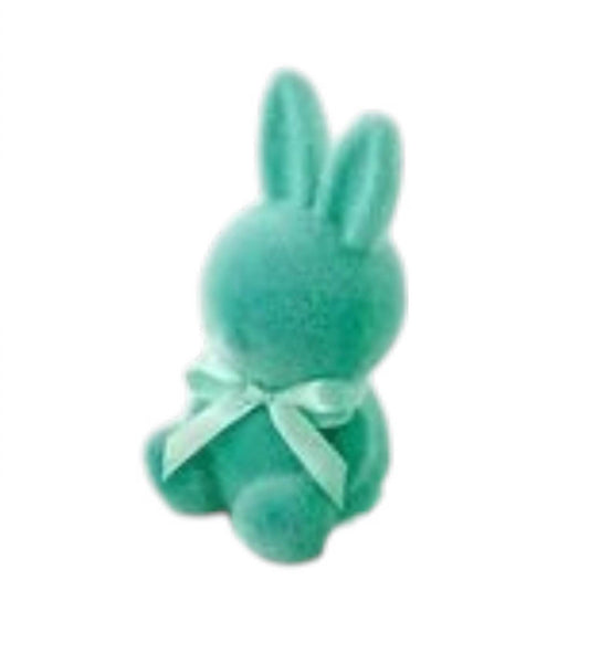 Flocked Sitting Bunny
