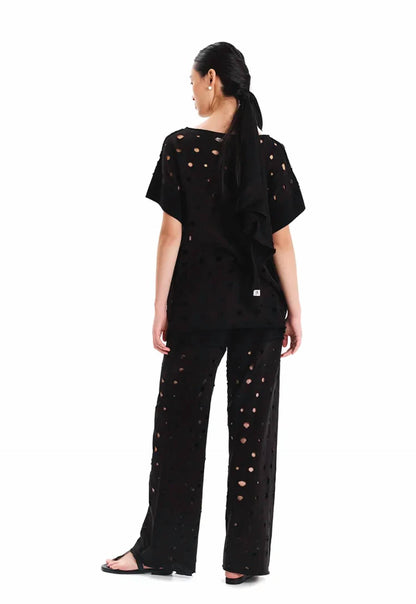 Traces Of Time Perforated Pants