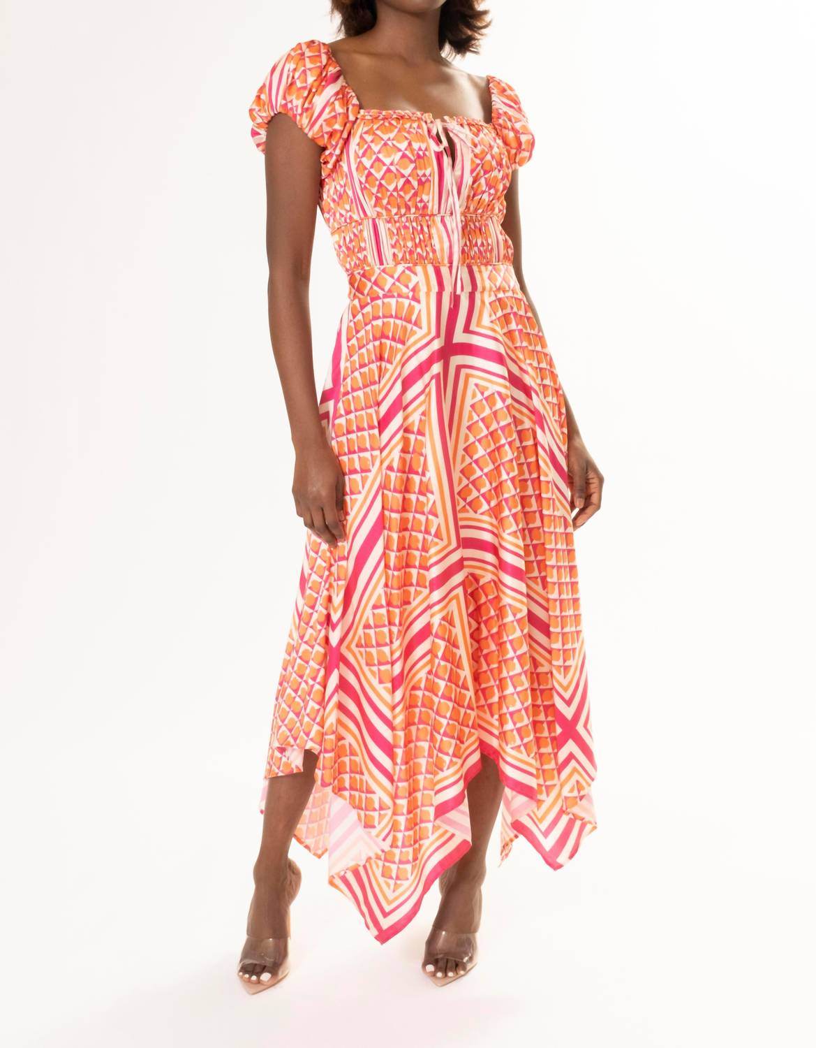 Area Stars - Printed Midi Dress - Rack Hunt
