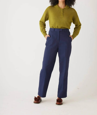 Rose Velvet - Piper Cotton Twill Full Length Pants - Rack Hunt