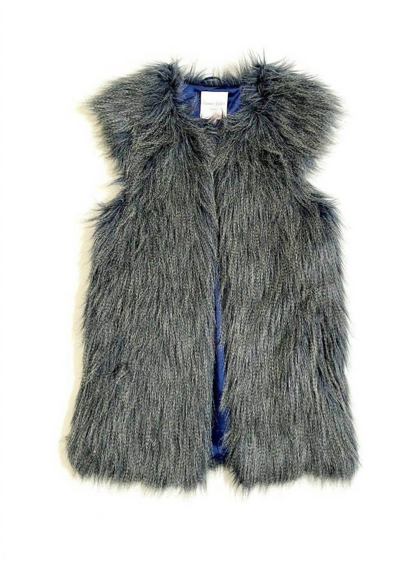 Romeo & Juliet Couture - Women's Shaggy Faux Fur Vest Jacket - Rack Hunt -