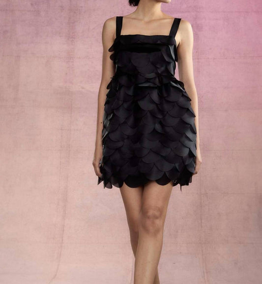 Scalloped Petal Mini Dress