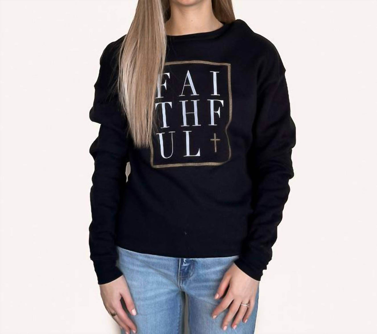 The Minted Olive - Faithful Box Crew Sweatshirt - Rack Hunt -