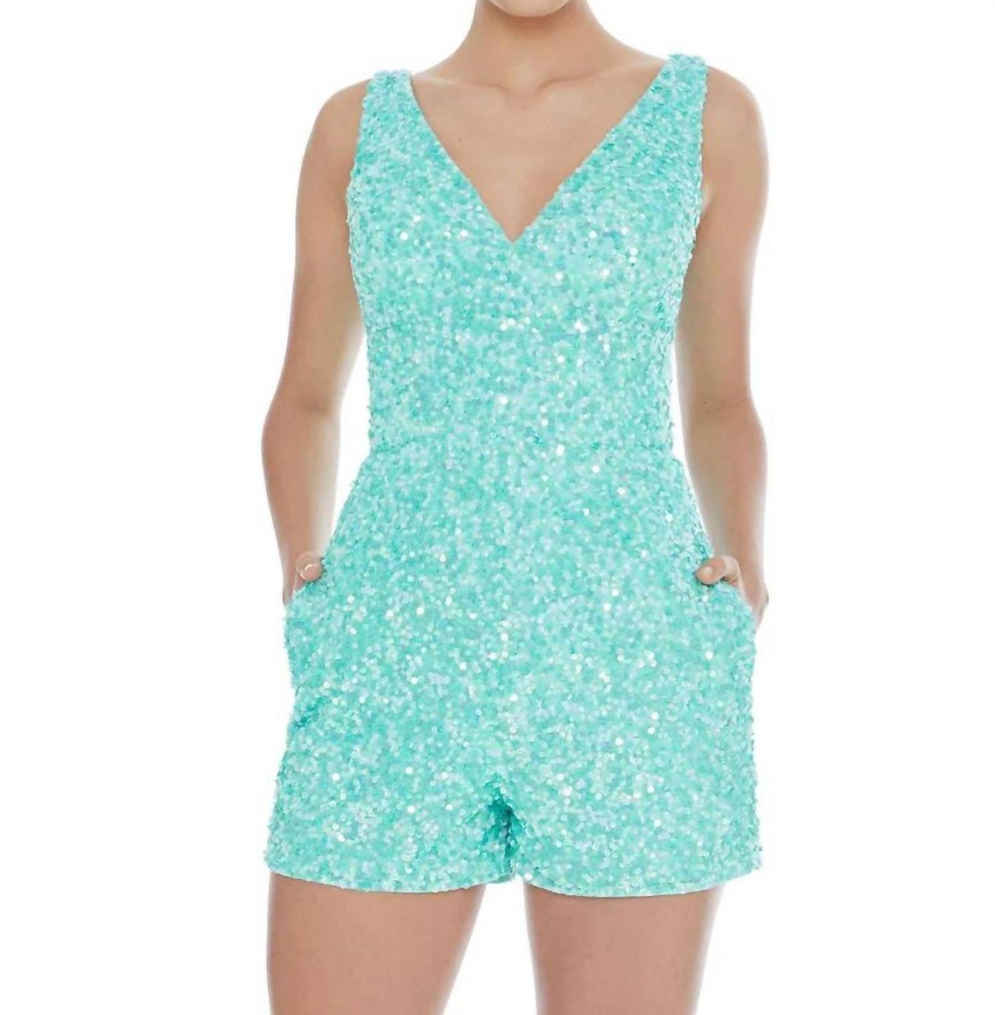 ASHLEYlauren - Sequin Romper - Rack Hunt