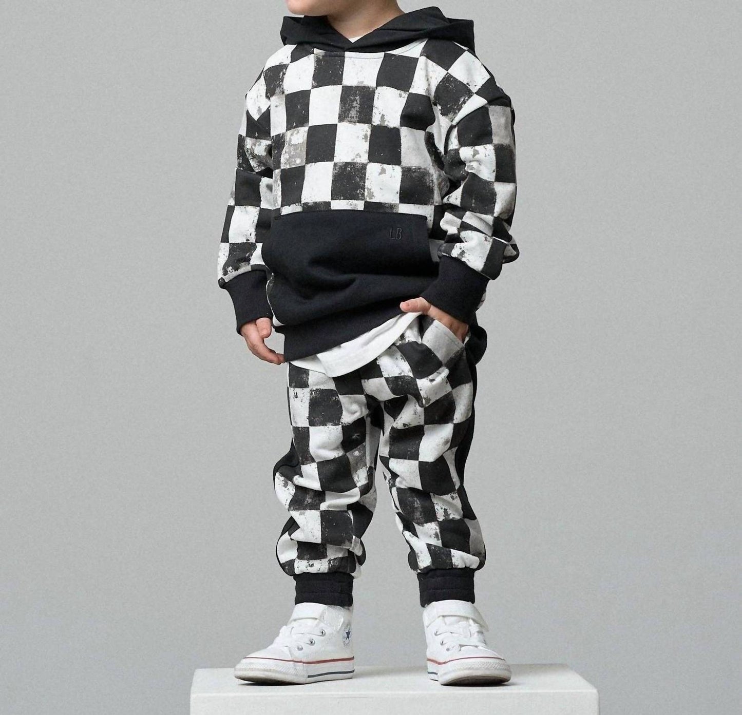 Kid's Checkered Hoodie