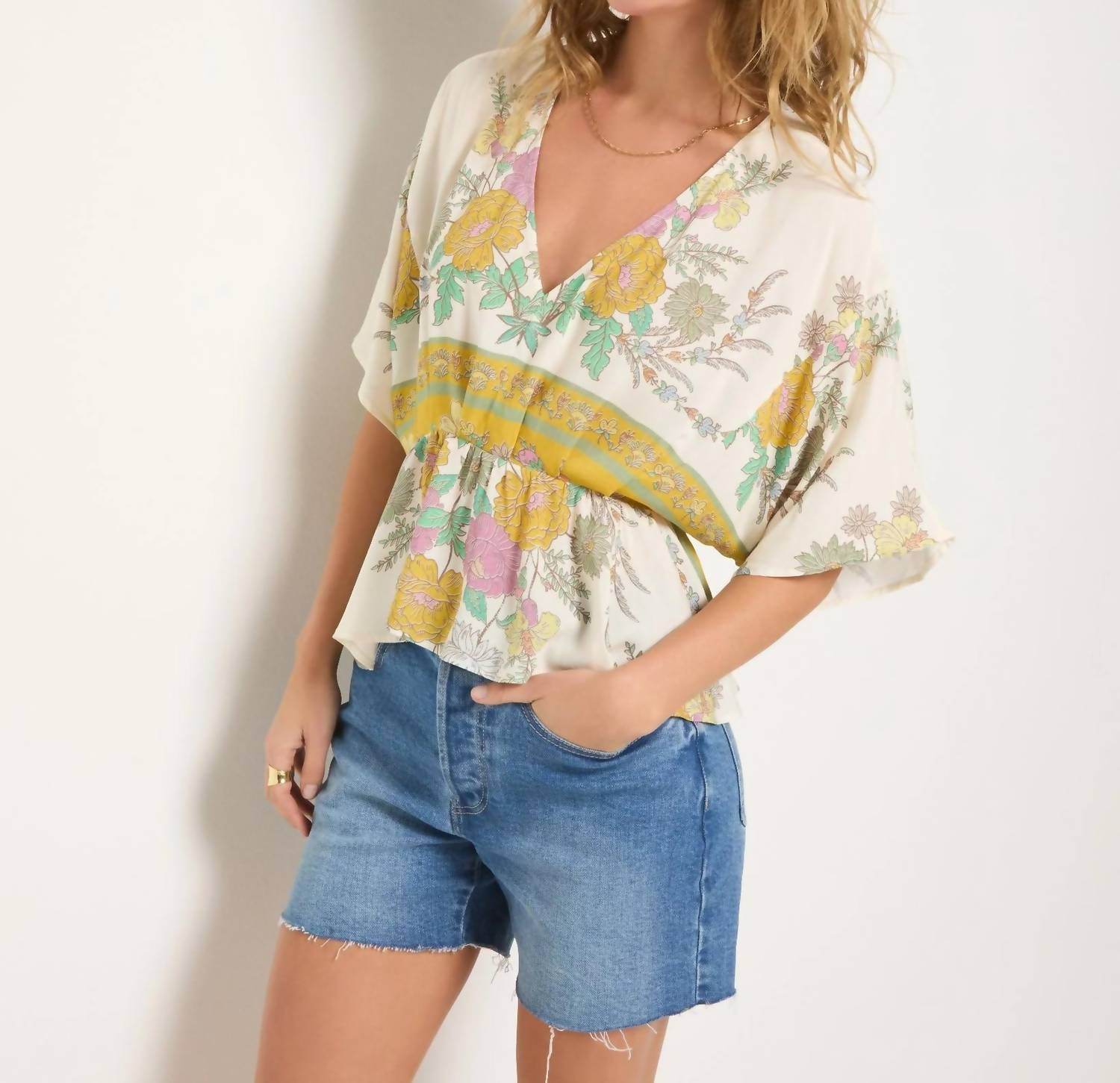 Seventy Eight and Sunny - Printed Skysail Blouse - Rack Hunt