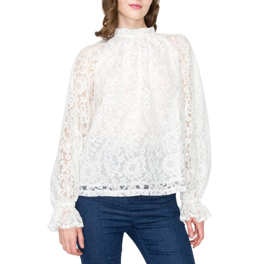Vintage Floral Lace Blouse