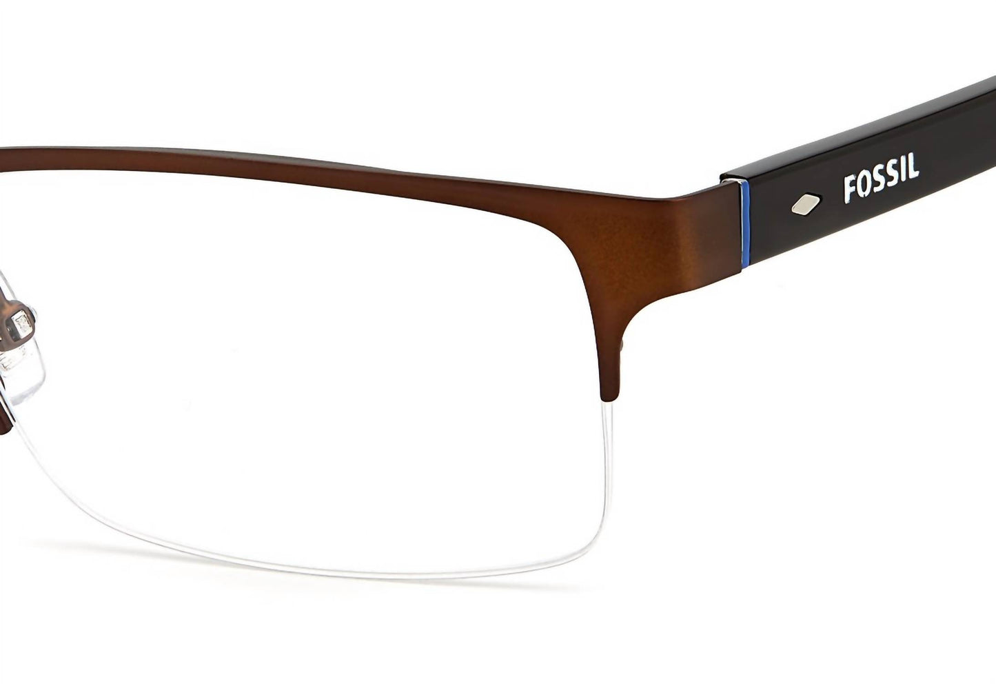Men's 6024 Half Rimless Stainless Steel Eyeglasses