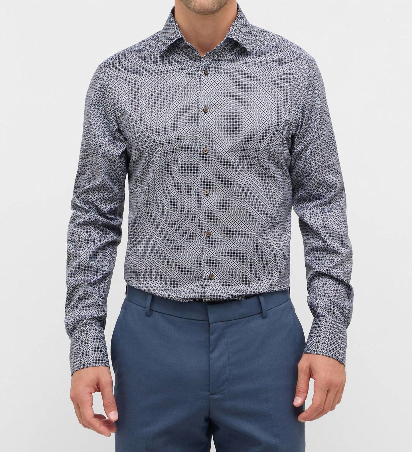 Printed Twill Modern Fit Shirt