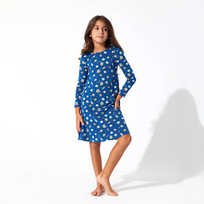 Bamboo Girls' Long Sleeve Dress