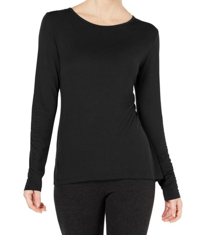 Long Sleeve Keyhole Back Top