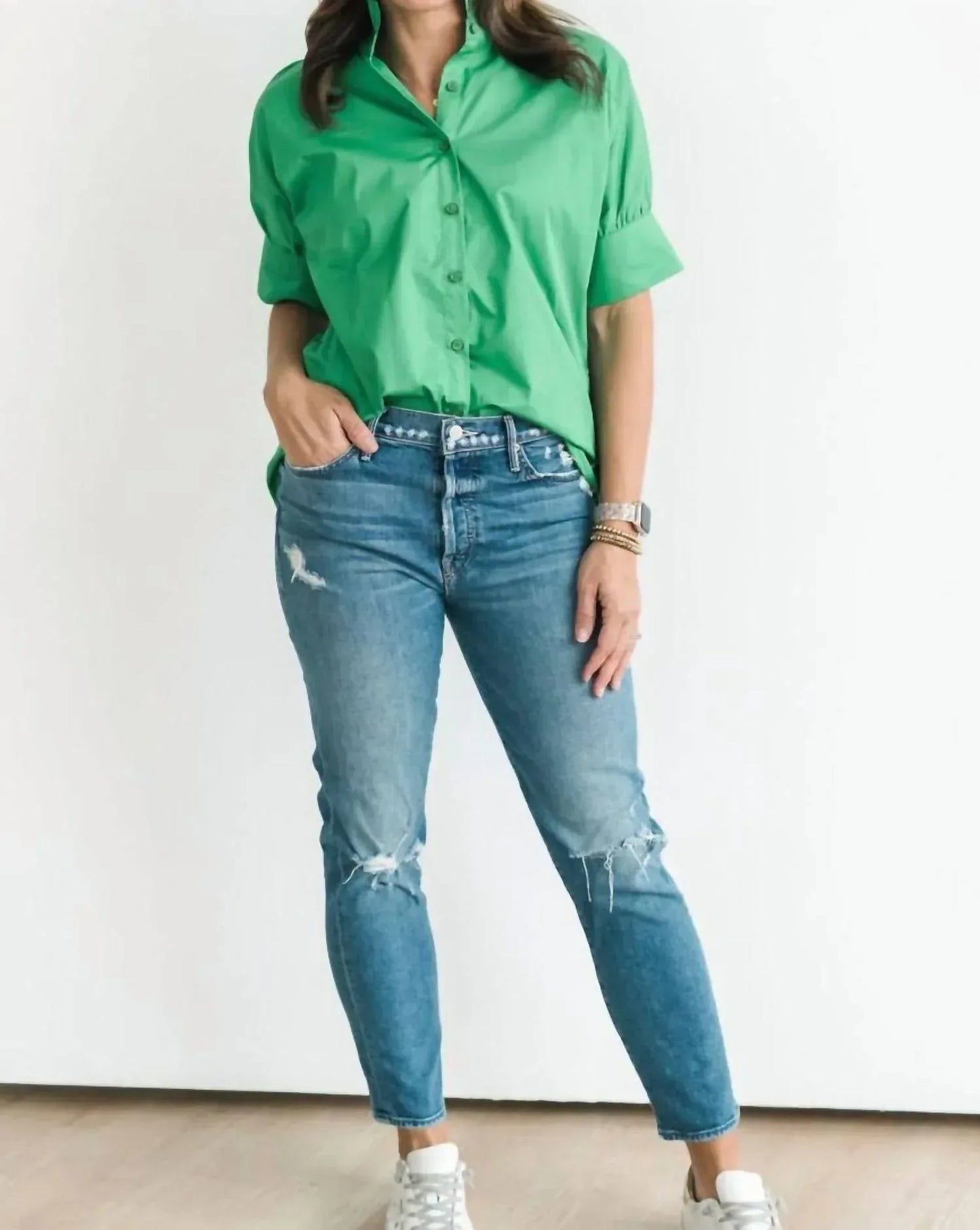 Heidi Houston - Short Sleeve Ruffle Shirt - Rack Hunt